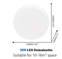 LED Deckenlampe Deckenleuchte 36W Dimmbar mit Bewegungsmelder Nordrhein-Westfalen - Krefeld Vorschau