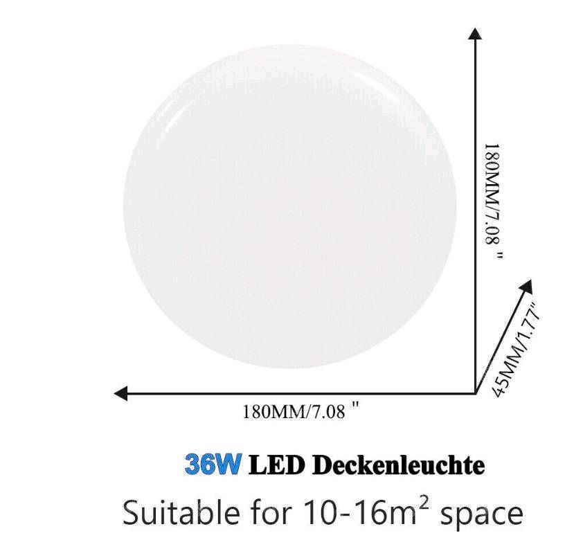 LED Deckenlampe Deckenleuchte 36W Dimmbar mit Bewegungsmelder in Krefeld