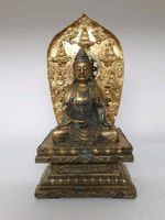 Wunderschöne Bronze Guan Yin auf einem Thron ca. 34 cm hoch Hessen - Baunatal Vorschau