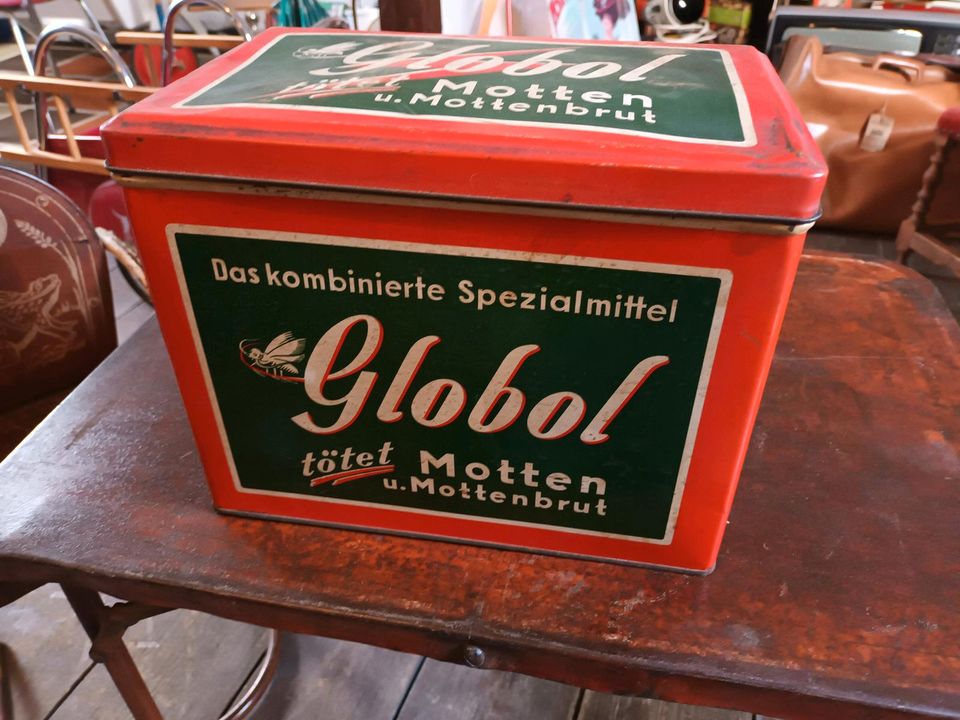 Vintage Blechdose Globol Motten Mittel Deko 50er 60er in Solingen