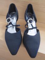 edle Abendschuhe m. Strass LANVIN, Paris schwarz Gr. 38 Bayern - Germering Vorschau