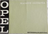 Betriebsanleitung/Bedienungsanleitung OPEL KADETT OLYMPIA 1969 Thüringen - Jena Vorschau