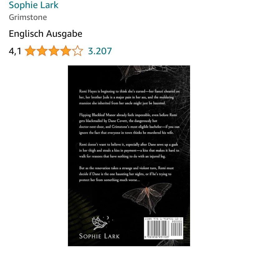 SUCHE Grimstone von Sophie Lark | Dark Romance Booktok in Berlin