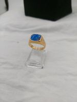 Herrenring 750 Gold Lapislazuli blauem Stein 18 blau Siegelring Leipzig - Sellerhausen-Stünz Vorschau