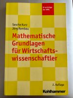 Lehrbuch Mathematische Grundlagen für Wirtschaftswissenschaftler Bayern - Wendelstein Vorschau