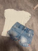 Mädchen Sommer Set 7-8y 122 128 Noa Noa  Shirt , Jeans Shorts Münster (Westfalen) - Centrum Vorschau