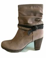 Tamaris Damen Stiefelette Beige Leder EUR 40 Neuwertig Brandenburg - Beeskow Vorschau