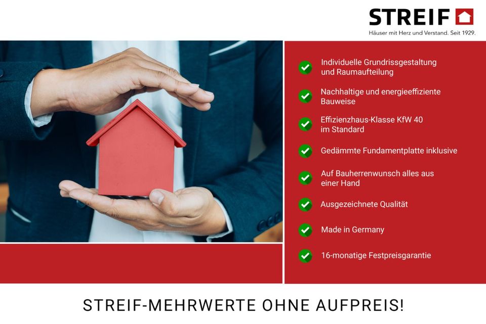 STREIF Einfamilienhaus inkl. Grundstück im Neubaugebiet - *** schlüsselfertig *** in Hattenhofen