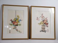 Seidenmalerei Japan Kunst Asiatika 60er Bild Blumen signiert gest Rheinland-Pfalz - Mainz Vorschau