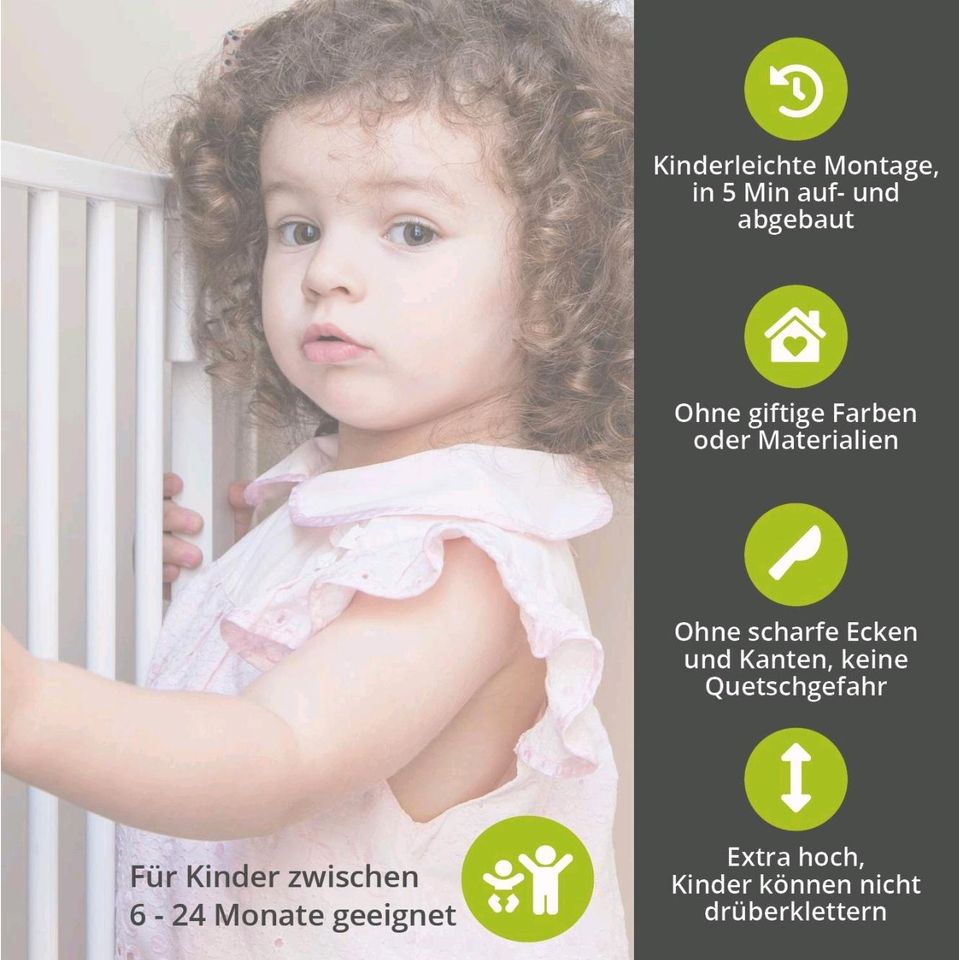 Komplett Baby Schutzgitter Tür für Kindersicht 2 Stück Sehr Neu in Lingen (Ems)