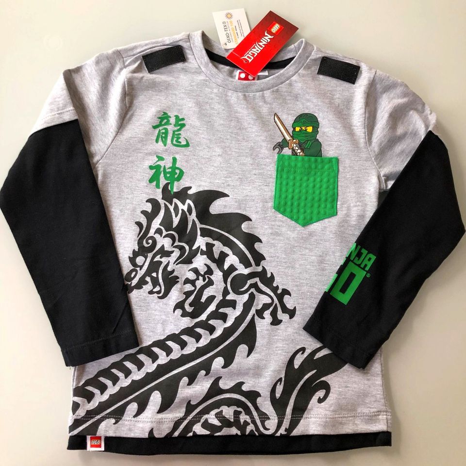 Jungen Bluse Ninjago Ninja Lego Klettverschluss NEU Gr. 98/104 in Meßstetten