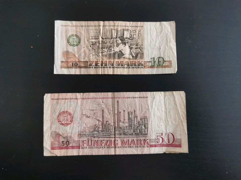 DDR 10,50 Mark 1971 Papiergeld Geldscheine Banknoten echt gelaufe in Berlin