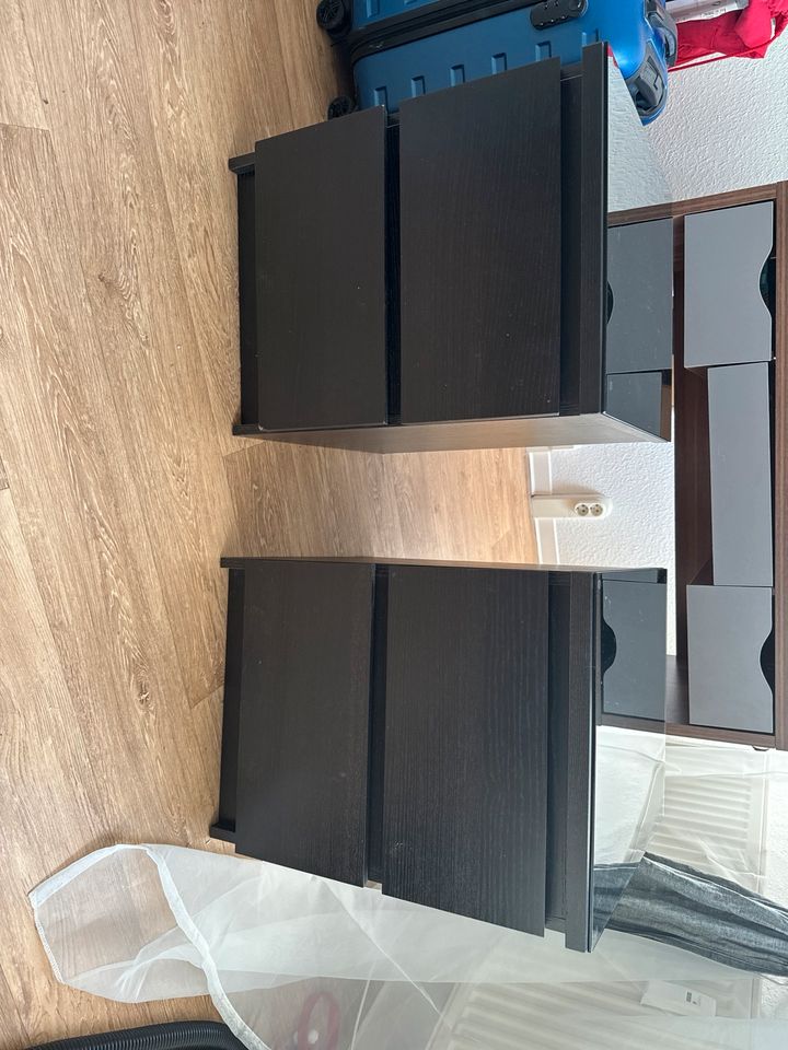 2 x Ikea Malm Kommode mit Schwarzer Glasplatte in Rostock