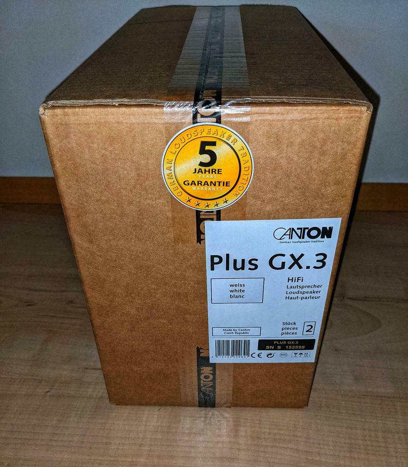 Canton Plus GX.3 100W weißer Lautsprecher, Paar-Set, NEU OVP! ✓ in Fahrenzhausen