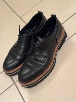Schwarze Schnürschuhe für Damen (Echtleder) Stuttgart - Stuttgart-Nord Vorschau