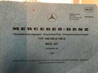 Mercedes Benz W201 Ersatzteile Katalog 1983 Niedersachsen - Osnabrück Vorschau