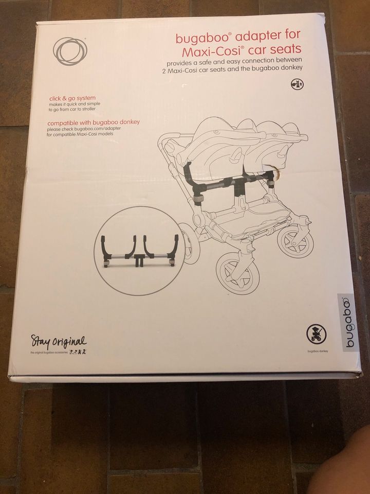 Bugaboo Donkey 2, Zwillingskinderwagen, Geschwisterkinderwagen in Bammental