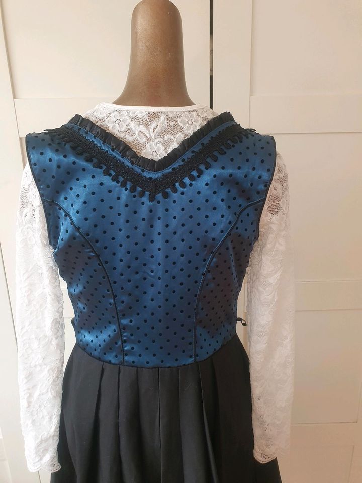 Dirndl neu blau Punkte schwarz 38 baumwolle in Rosenheim