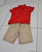 Shorts Polo Shirt Gr. 110 Set Jungen beige rot kurze Hose Bayern - Altdorf Vorschau