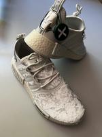adidas NMD R1 Velours Weiß Silber Niedersachsen - Stuhr Vorschau