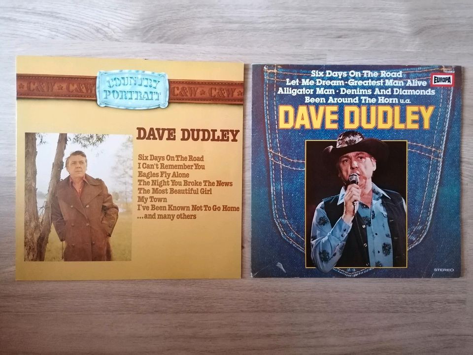 2 LPs - Dave Dudley in Regensburg
