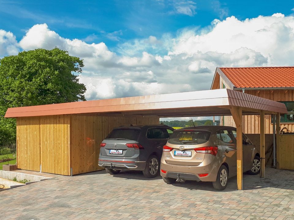 Carports aus Holz direkt vom Hersteller in Stralsund