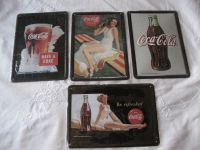 4x Blech-Schild Reklame Werbe-Schild Coca Cola Deco Retro Vintage Rheinland-Pfalz - Birkenheide Vorschau