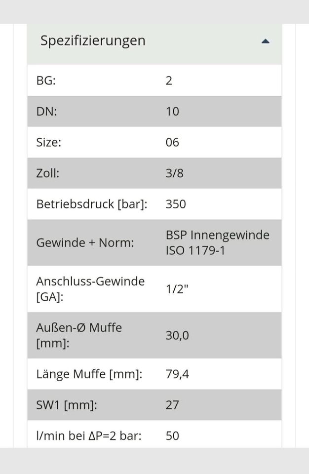 Faster Steckkupplung Serie ST-FF Muffe in Bedburg