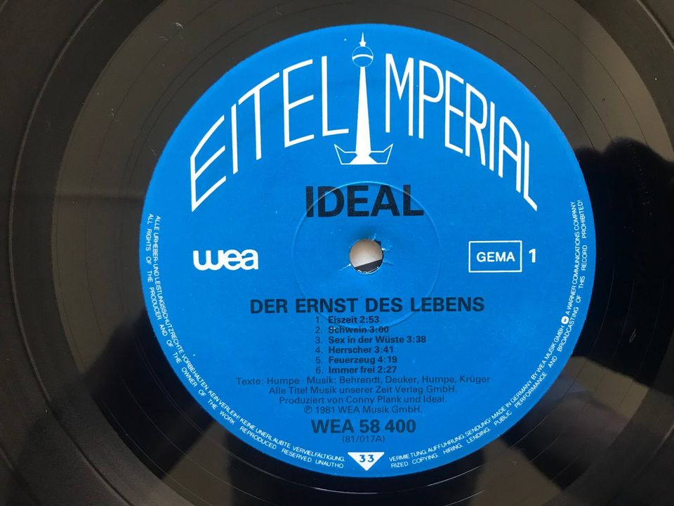 Ideal - Der Ernst des Lebens (12" Vinyl Schallplatte) in Hameln