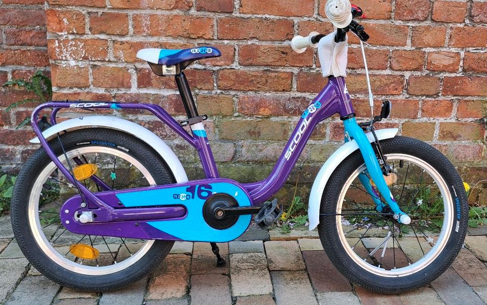Scool Nixe Fahrrad 16Zoll Kinderrad Kinderfahrrad lila in Kiel