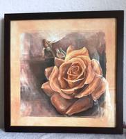 Schönes Wandbild Motiv: Rose  36 x 36 cm  rustikaler Holz-Rahmen Nordrhein-Westfalen - Menden Vorschau