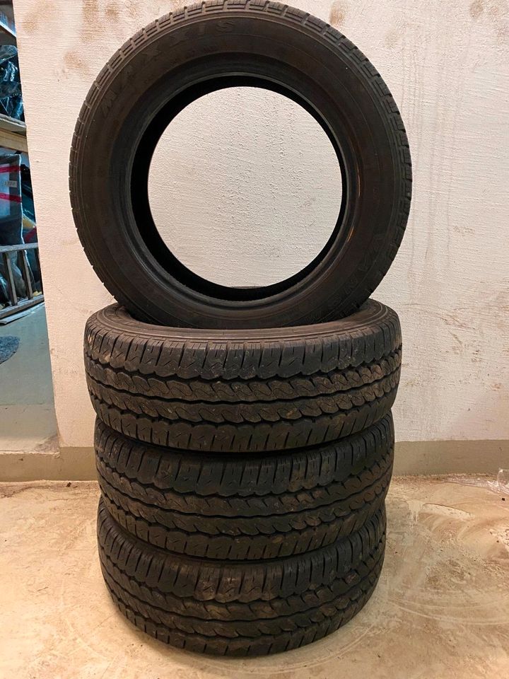 4 Sommerreifen 195/60/R16C 9,3-8,7mm Maxxis mit Montage #D229 in Hanau