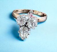 Ring Brillanten 0,85ct Tropfen GG 585 Unikat Hamburg-Nord - Hamburg Barmbek Vorschau