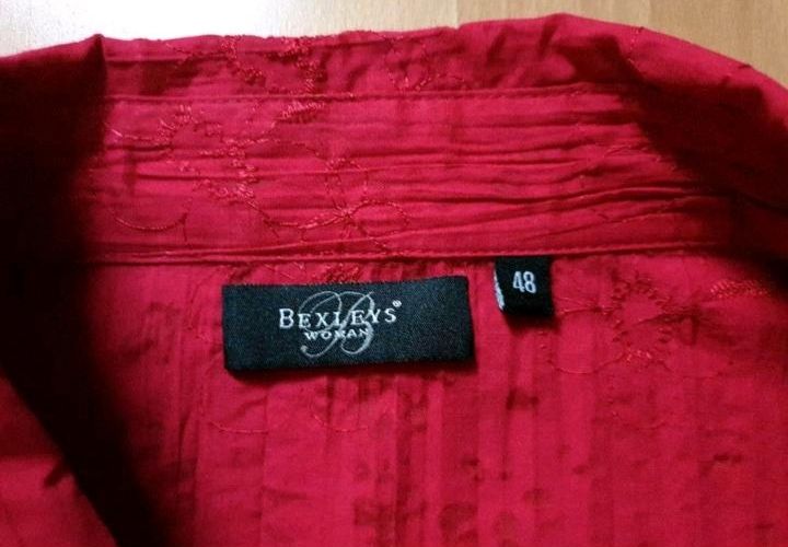 Bluse von Bexleys Gr. 48 rot in Castrop-Rauxel