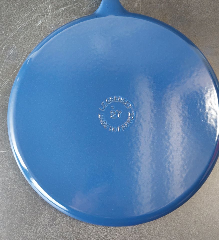 ‼️Le Creuset Pfannkuchen Pfanne 27cm. Farbe Cobalt blau. NEU in Kranenburg