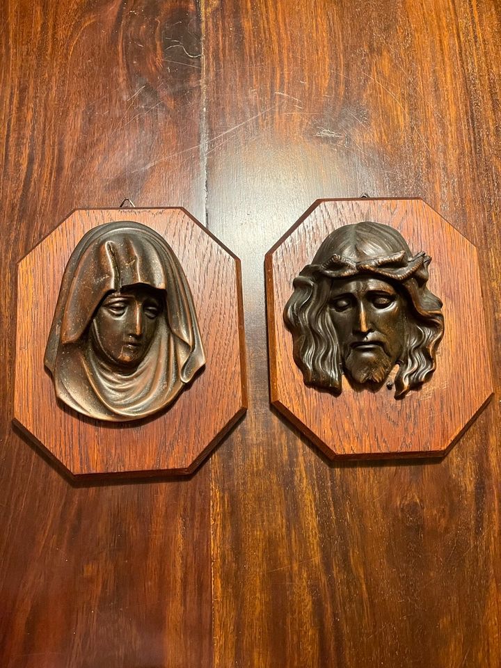 Heiligen Bilder Jesus und Maria auf Holz in Heroldsberg