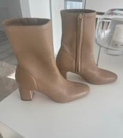 Stiefeletten Boots Camel hellbraun Gr.37 echt Leder Bayern - Unterdießen Vorschau