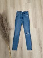 Neuwertige Zara Jeans Hose Skinny Röhren Größe 36 high waist blau Kr. Dachau - Petershausen Vorschau