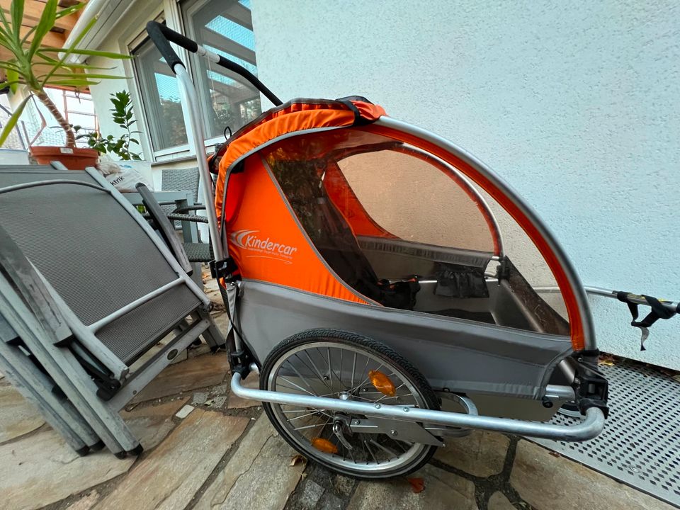 Fahrrad Anhänger Kindercar Twin XL in Kirchseeon