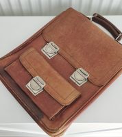 Schultasche, Lehrertasche, Aktentasche, Leder braun, Vintage Bremen - Vegesack Vorschau