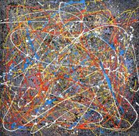 Homage of Pollock - Number 2 m98562 120x120cm Ölbild handgemalt Berlin - Treptow Vorschau