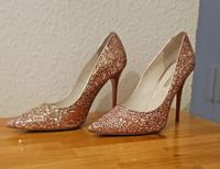 Buffalo Glitzer Pumps Rosa – Größe 41 – 12 cm High Heels, Leder Rostock - Lütten Klein Vorschau