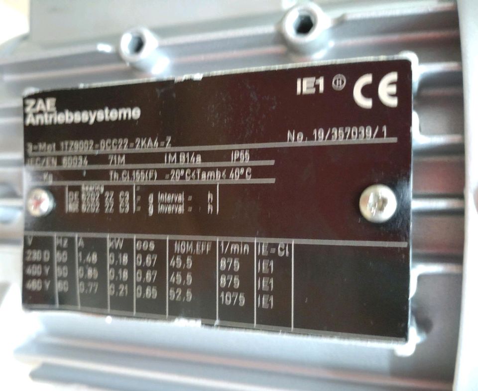 Motor) Schneckengetriebe Typ: M040B-71S/6-22-1300/15-OOO NEU in Heilbronn