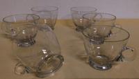 6 alte DDR Bowlegläser mit Schiff Glas Bowle Glas Sachsen-Anhalt - Gardelegen   Vorschau