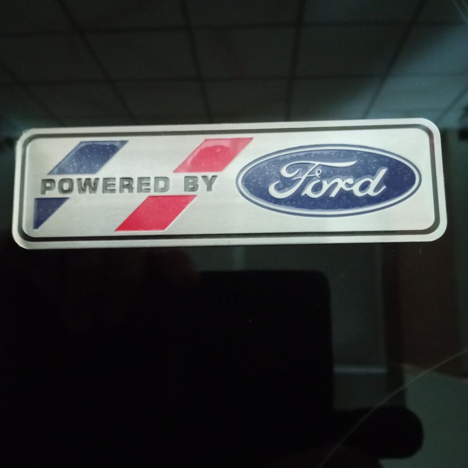 Ford US Emblem/Aufkleber - Aluminium - NEU- incl. Versand