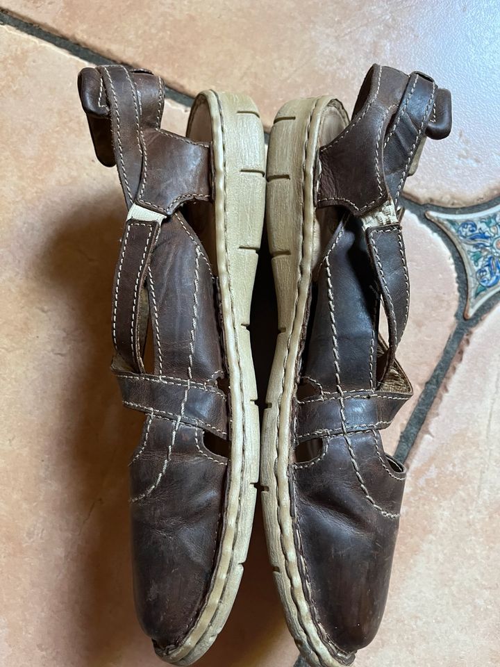 Ballerina Sandalen Gr. 38 Josef Seibel Braun Lagenlook in Limbach-Oberfrohna