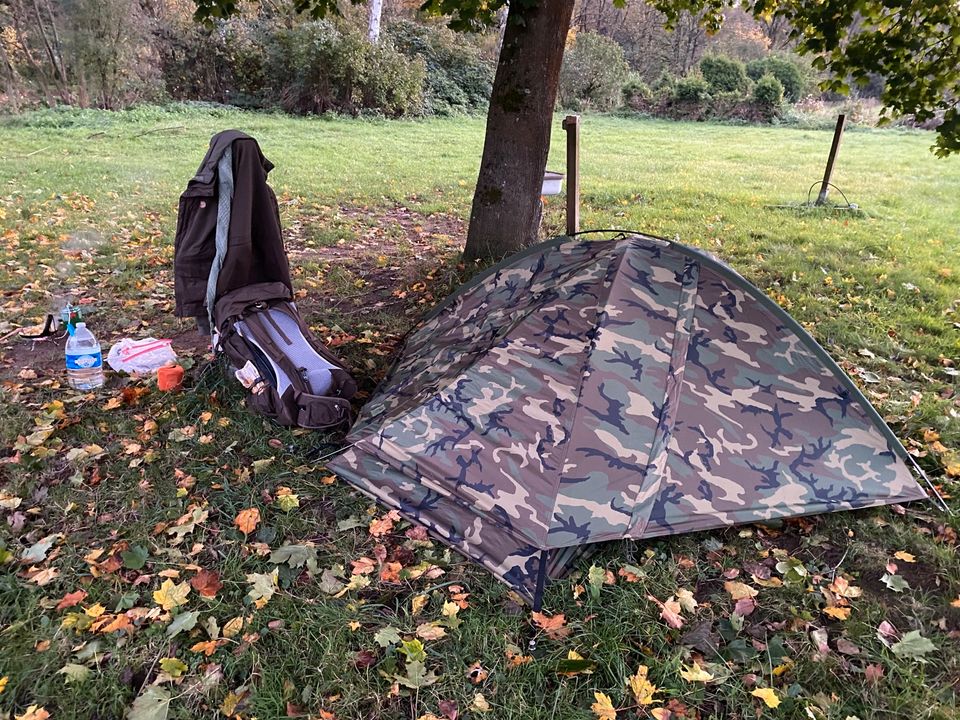 Bushcraft outdoor Camping zelten Feuer kochen Lager Bonn Siegburg in Sankt Augustin