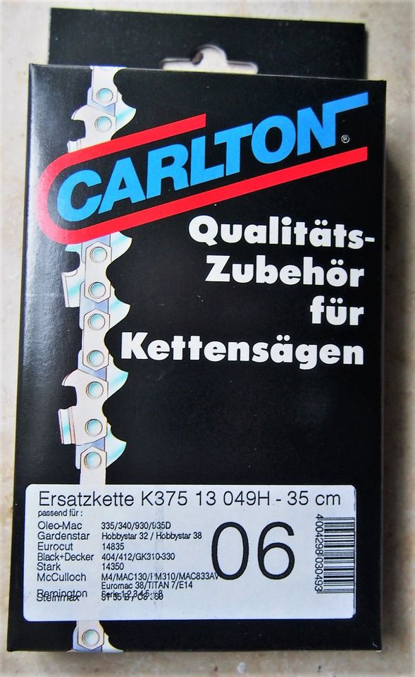 ERSATZKETTEN CARLTON, 35 Schwertlange, Neu im Orig. Karton in Konnersreuth