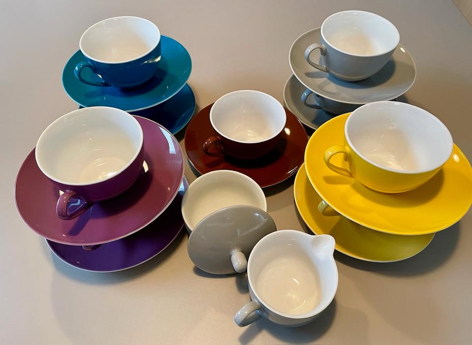 Kaffeegeschirr 9 Teile Color Set „Flirt“ by Ritzenhoff & Breker in Hassel (Weser)