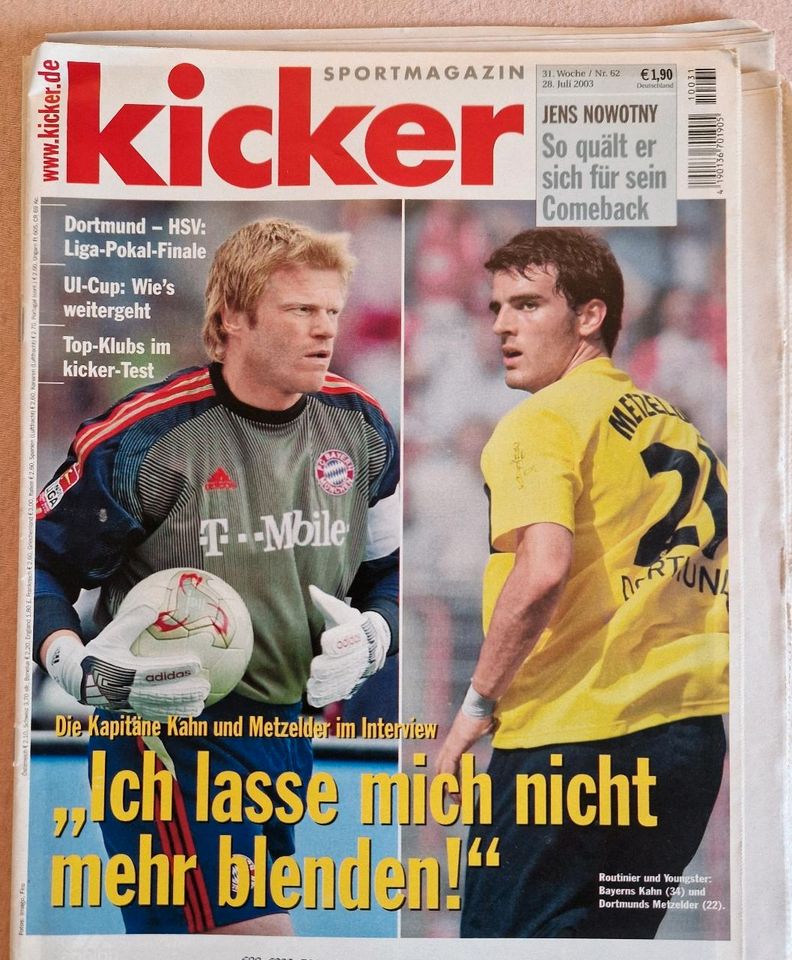 33 Kicker Zeitschriften aus dem Jahr 2003 in Heuchelheim